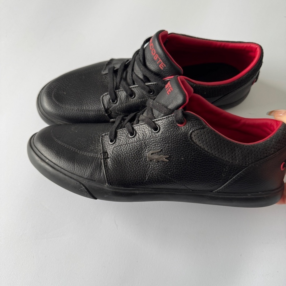 Lacoste Bayliss Vulc Black Leather Sneakers - Picture 3 of 8